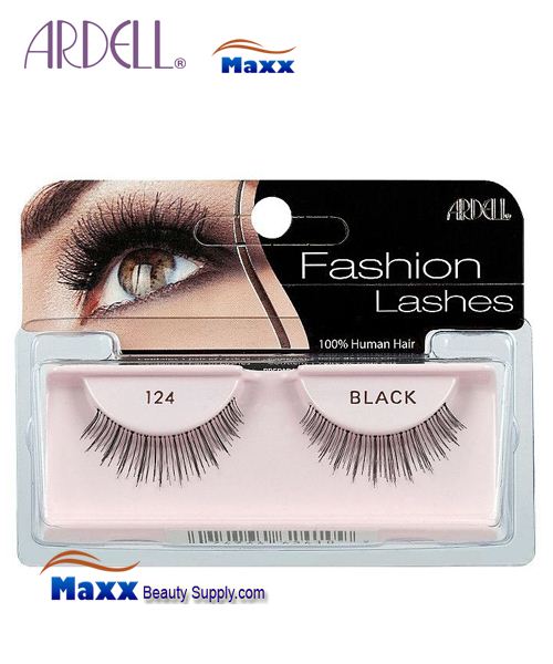 4 Package - Ardell Fashion Lashes Eye Lashes 124 - Black